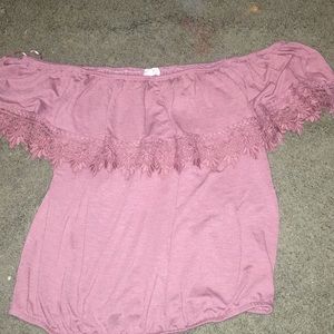 Off the shoulder shirt